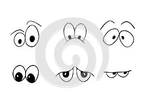 Cartoon eyes vector symbol icon design. Beautiful illustration i