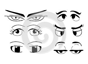 Cartoon eyes vector symbol icon design. Beautiful illustration i