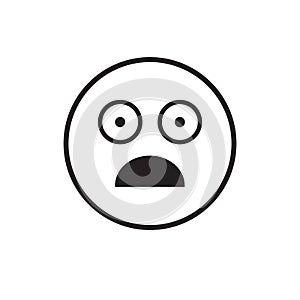 Cartoon Face Shocked People Emotion Icon