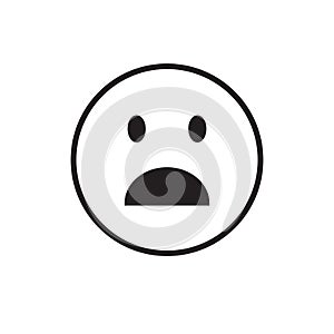 Cartoon Face Shocked People Emotion Icon