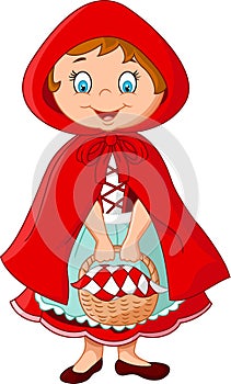 Cartoon fairy princess with robe