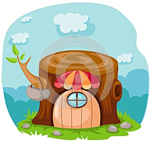 cartoon fairy tale house