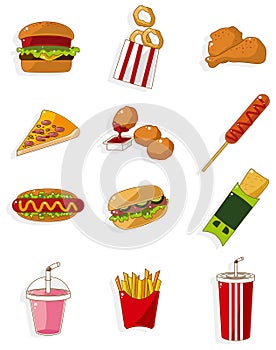 Cartoon fast food icon