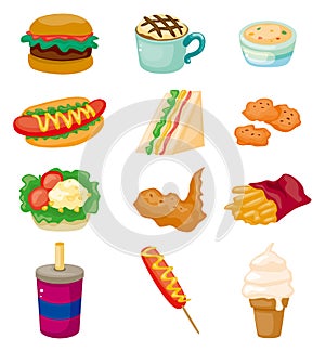 Cartoon fast food icon