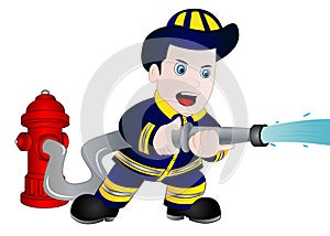 Cartoon Fireman ClipArt