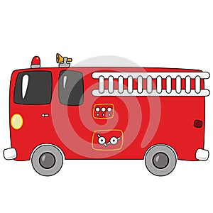 Cartoon firetruck