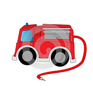 Cartoon firetruck