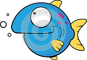 Cartoon Fish Happy