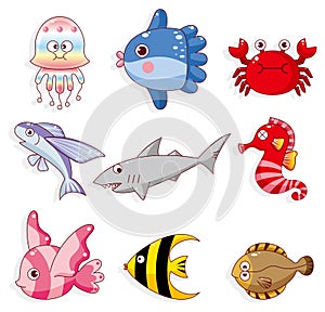 Cartoon fish icon