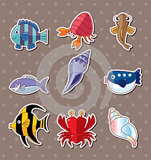 Cartoon fish stickers