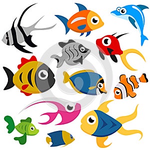 Cartoon fish vector