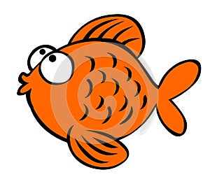 Cartoon fish vector.Fish illustration.Fish icon logo