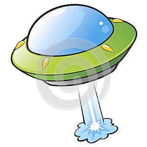 Cartoon Flying Saucer