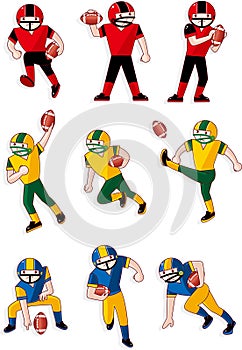 Cartoon football player icon