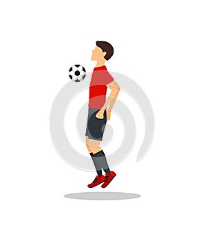 Cartoon Football Player. Vector