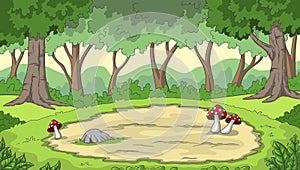 Cartoon Forest Background