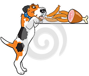 Cartoon fox terrier