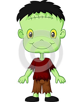 Cartoon Frankenstein kid