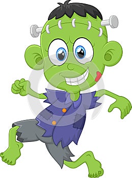 Cartoon Frankenstein kid