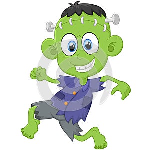 Cartoon Frankenstein kid