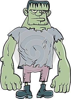 Cartoon Frankenstein monster