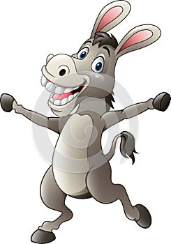 Cartoon funny donkey