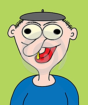 Cartoon funny dude