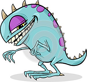 Cartoon funny monster illustration