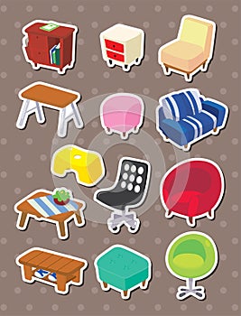 Cartoon Furniture stickers