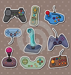 Cartoon game joystick stickers