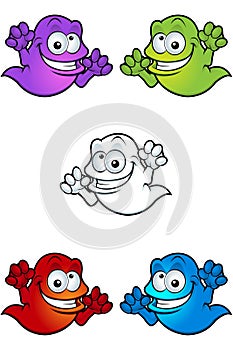 Cartoon Ghost Character