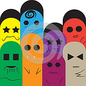 cartoon ghost pattern comic background wallpaper