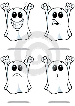 Cartoon Ghosts - Set 2