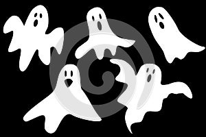 Cartoon ghosts