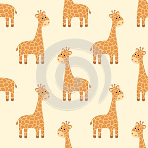 Cartoon giraffe pattern
