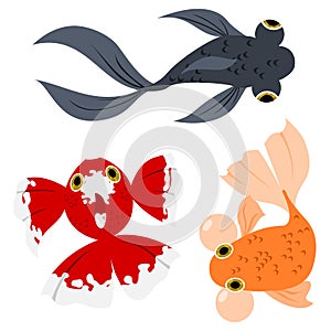 Cartoon goldfish