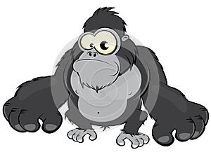 Cartoon gorilla