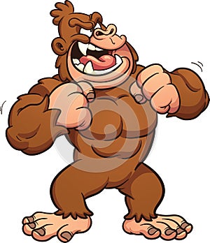 Cartoon gorilla