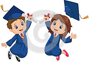 Cartoon Graduation Celebration