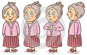 Cartoon grandmother