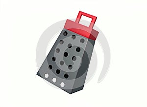 cartoon grater on a white background 3d rendering
