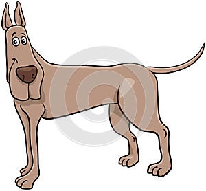 cartoon Great Dane purebred dog animal character