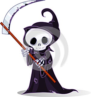 Cartoon grim reaper photo