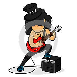 Cartoon Guitarist