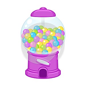 Cartoon gumball machine