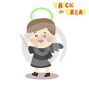 Cartoon Halloween costume character.