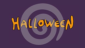 Cartoon Halloween Text