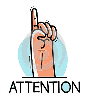 Cartoon hand showing middle finger aggressive abusive sign vector flat style illustration isolated on white.