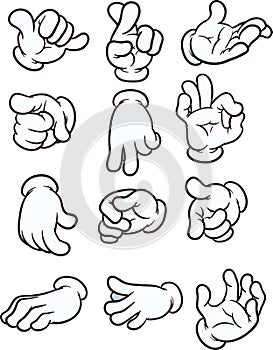 Cartoon hands