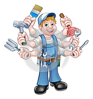 Cartoon Handyman